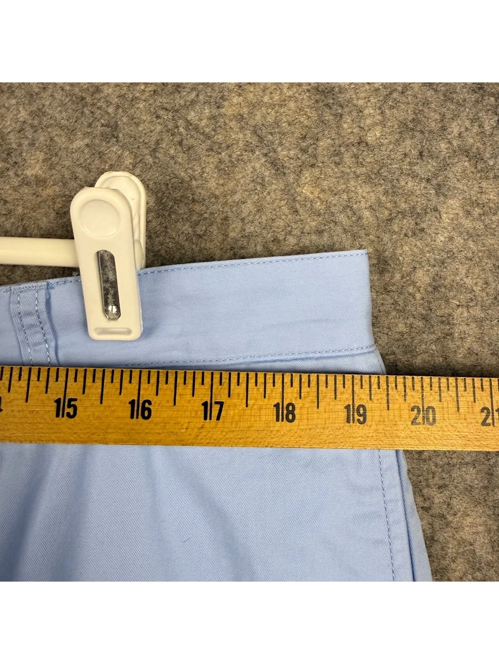 Vineyard Vines Flat Front Chino Shorts Light Blue Men Size 38 9” Preppy 674
